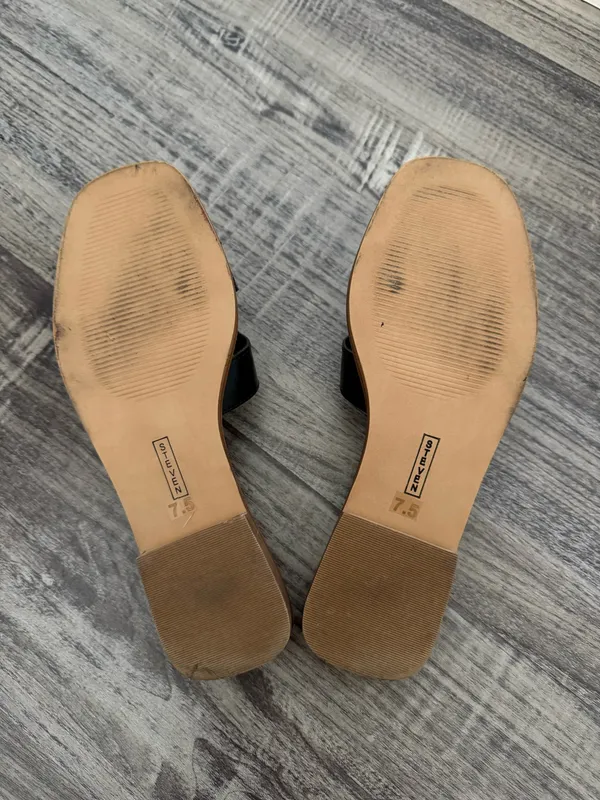 steven by steve madden hayden black leather sandal - Image 6
