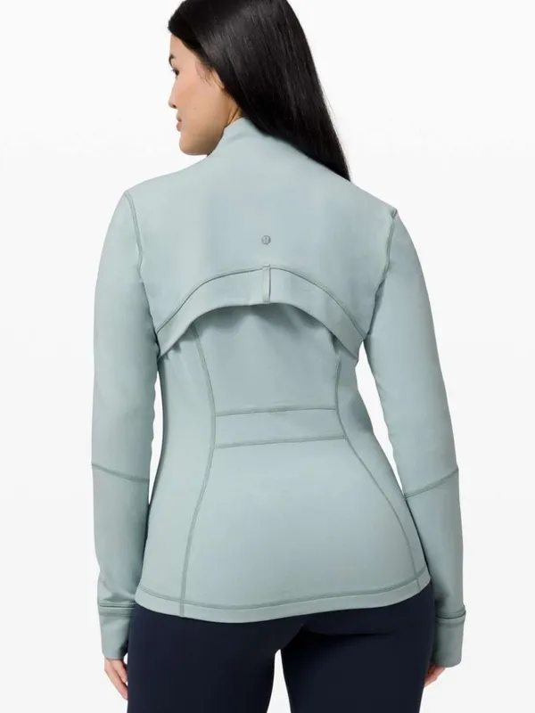 Lululemon Define Jacket in Hazy Jade Full Zip Size 12 Light Blue Green Active - Image 3