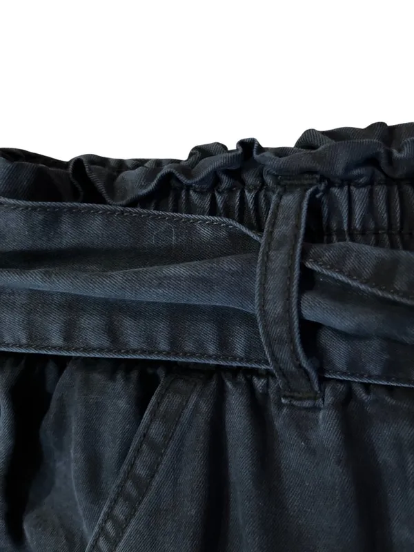 Abercrombie & Fitch Women’s S Navy Paperbag Jogger Pants Used Blue Lyocell - Image 13