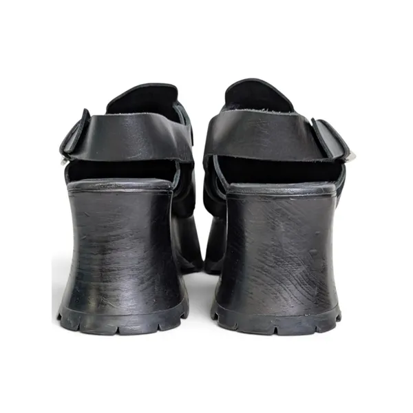 Free People Astoria Black Leather O Ring Harness Platform Clogs Sz 9.5 NWOB - Image 8