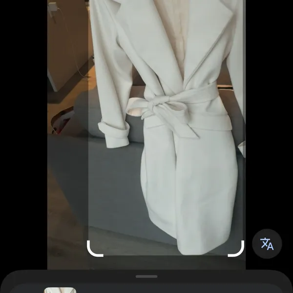 Express Classic White Belted Coat - Image 6