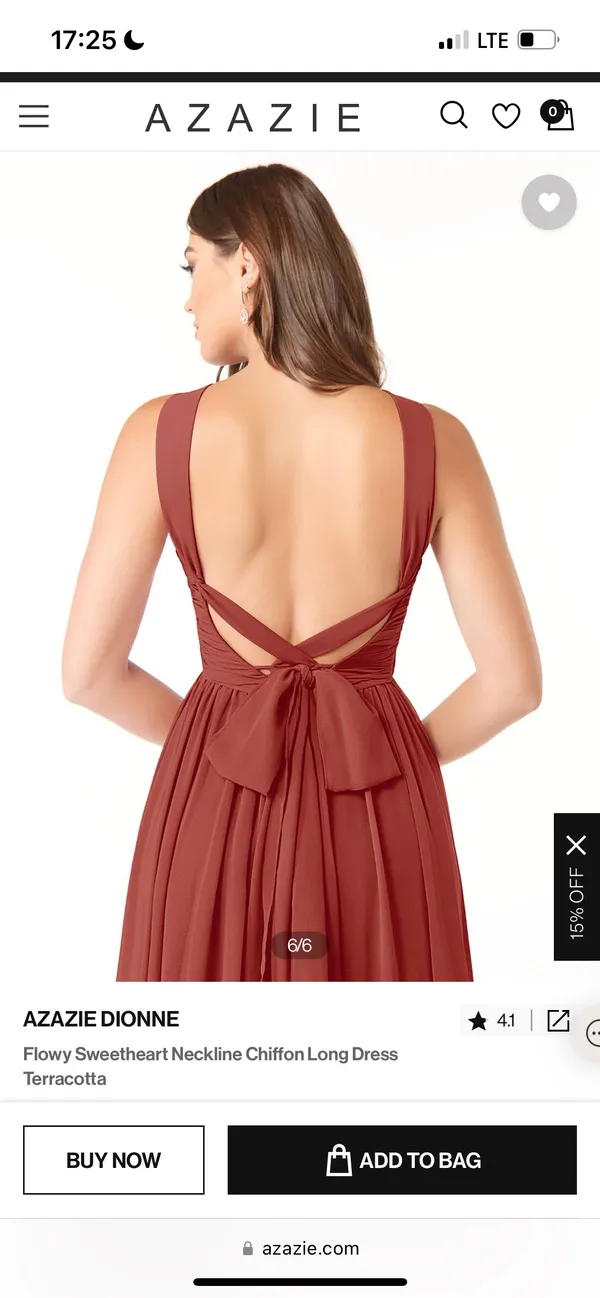 Azazie Dionne Bridesmaid Dress - Image 6