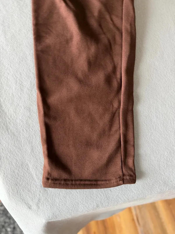 NEW Brown Pull On Waist Open Straight Leg Sweatpants Size 2XL #260785 - Image 3