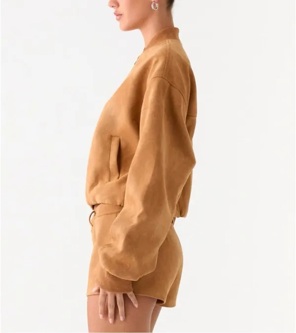 Peppermayo suede jacket and shorts set - Image 3