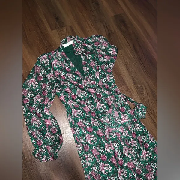 Astr the Label Kamila Dress green floral maxi ruffle $178 summer revolve party - Image 8