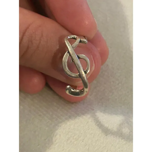 925 sterling silver ring band size 8.75 lot c10 music note - Image 3