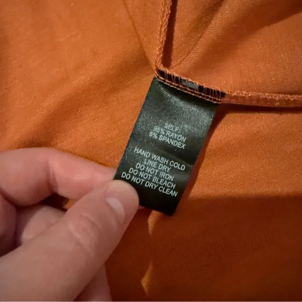 Lulus Evolve Rust Orange Short Sleeve Wrap‎ Maxi Dress Sz S - Image 8