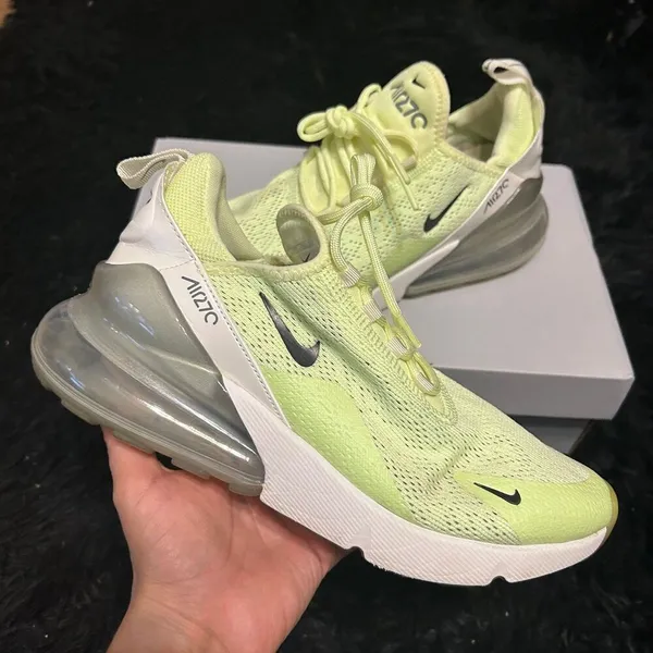 Nike air max 270 barely volt platform lace up shoes sneakers women’s 8 - Image 7