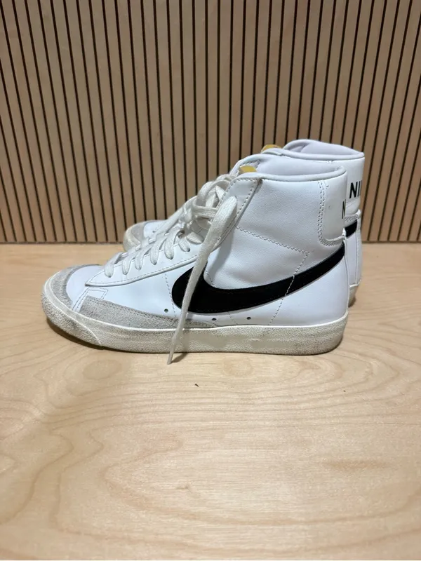 Nike Blazer Mid '77 Vintage White Black High Top Sneakers Shoes Women's Size 7 - Image 3