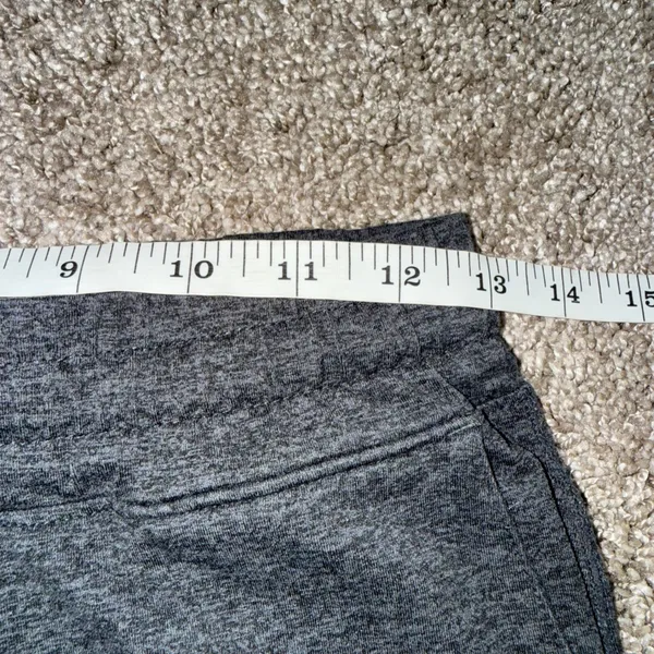 Vuori Performance Joggers Women XS Charcoal Grey Good Drawstring Frayed - Image 3