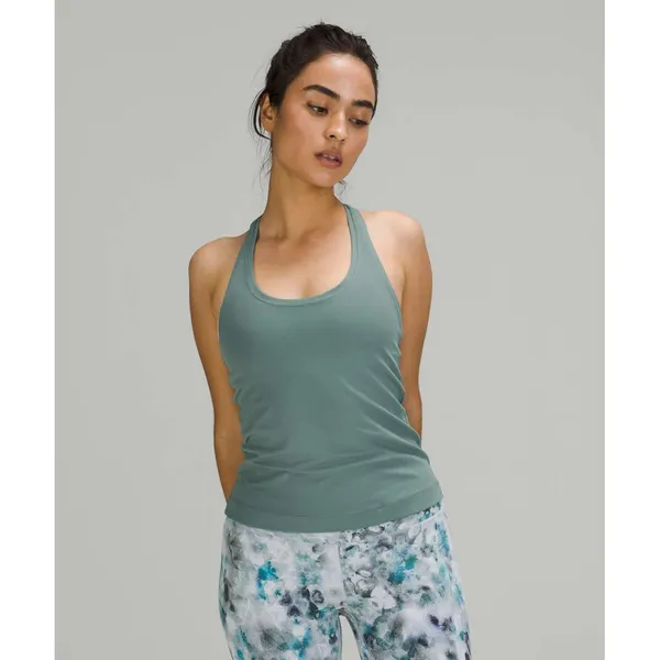 Lululemon 12 Cool Racerback Tank Top Shorter Length Nulu Tidewater Teal Active - Image 2