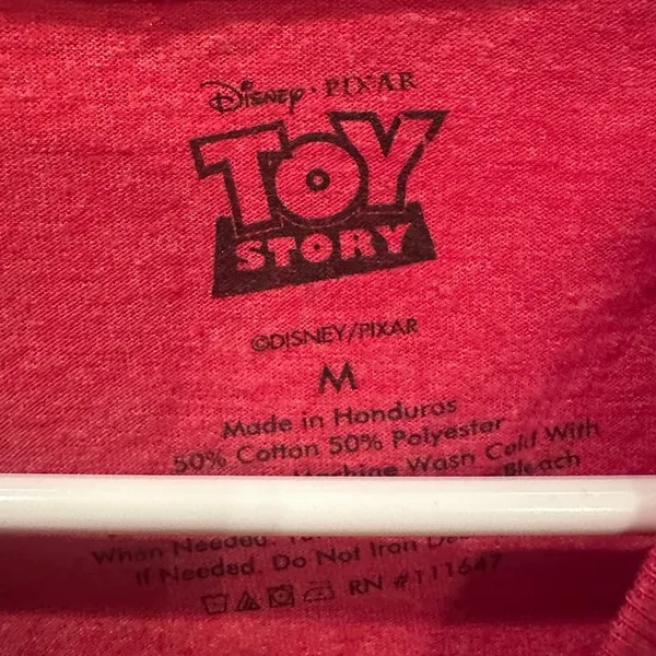 NWOT Disney Parks Pixar Toy Story Pizza Planet Logo Tee Shirt M - Image 3