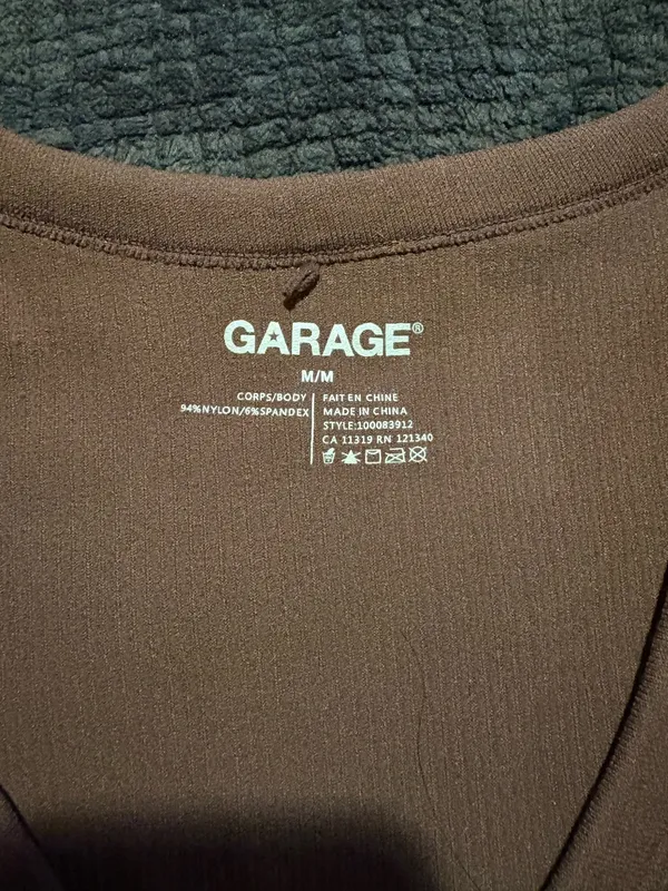 Garage Long Sleeve Crop Top - Image 2