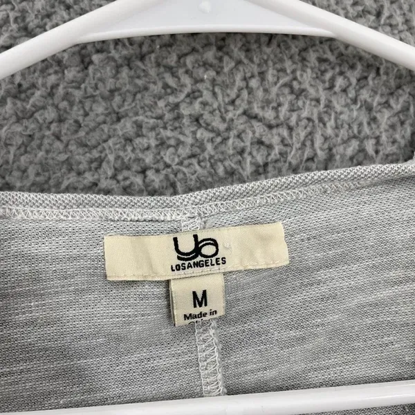 YA Los Angeles Women M Gray Green Dip Dye Pullover Casual Hoodie‎ - Image 4