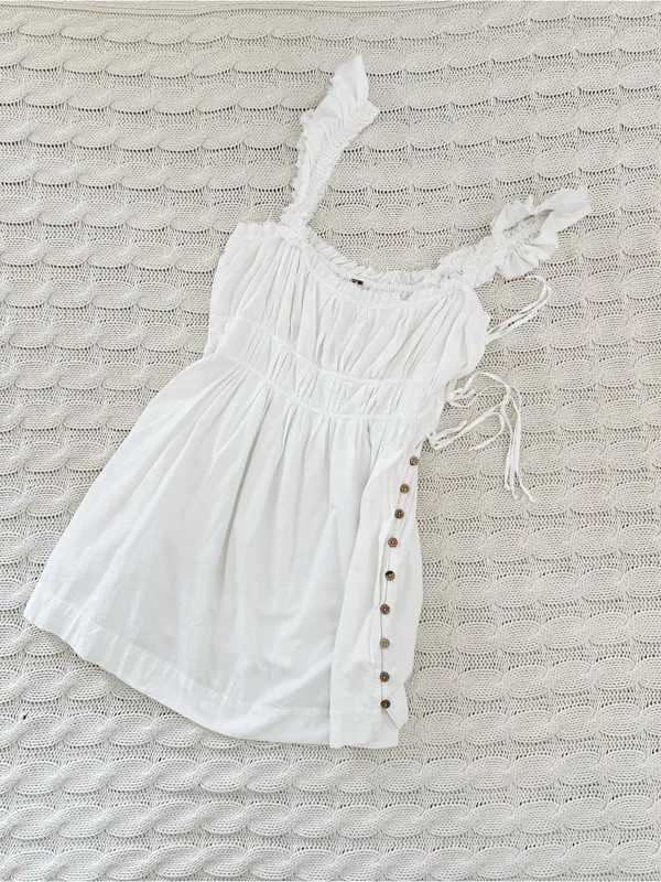Free People claudette Ruffle Strap Mini Dress - Image 2