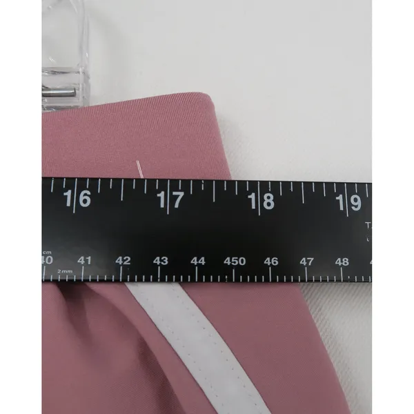 Under Armour HeatGear Fly By Running Shorts Pink White Mesh Womens XL Loose Fit - Image 8