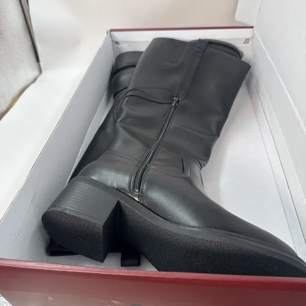 Kensie Naya B Women’s Black Knee High Boots Size 8.5 Side Zip Block Heel NWT - Image 7