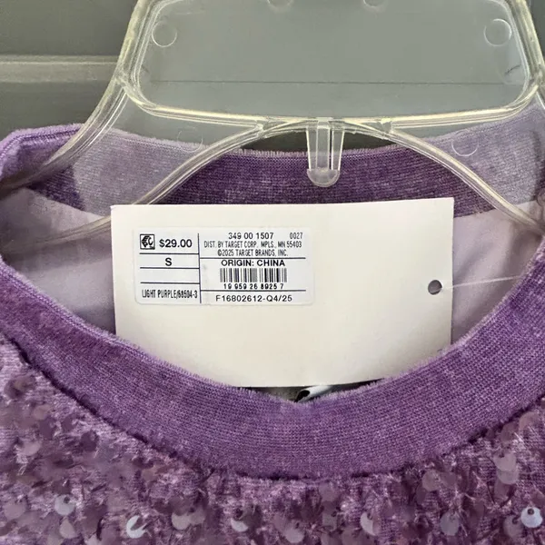 a new day Lavender Sequin Top - Image 4