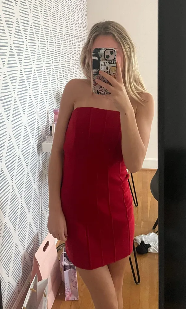 Hello Molly Homecoming red mini dress - Image 3