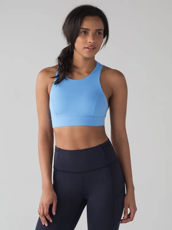 Lululemon Fast & Free Bra Nulux Sports Bra‎ Size 2 Aero Blue - Image 9