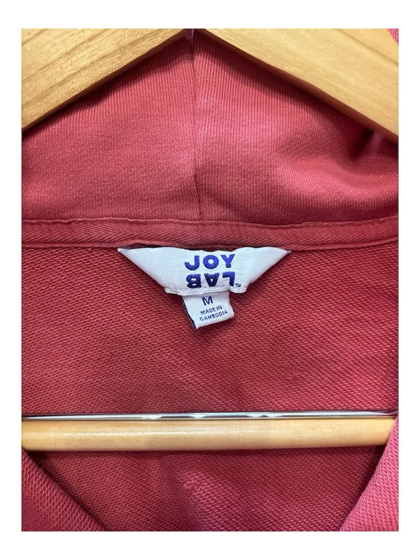 JoyLab Half-Zip Hoodie in coral pink - Image 4