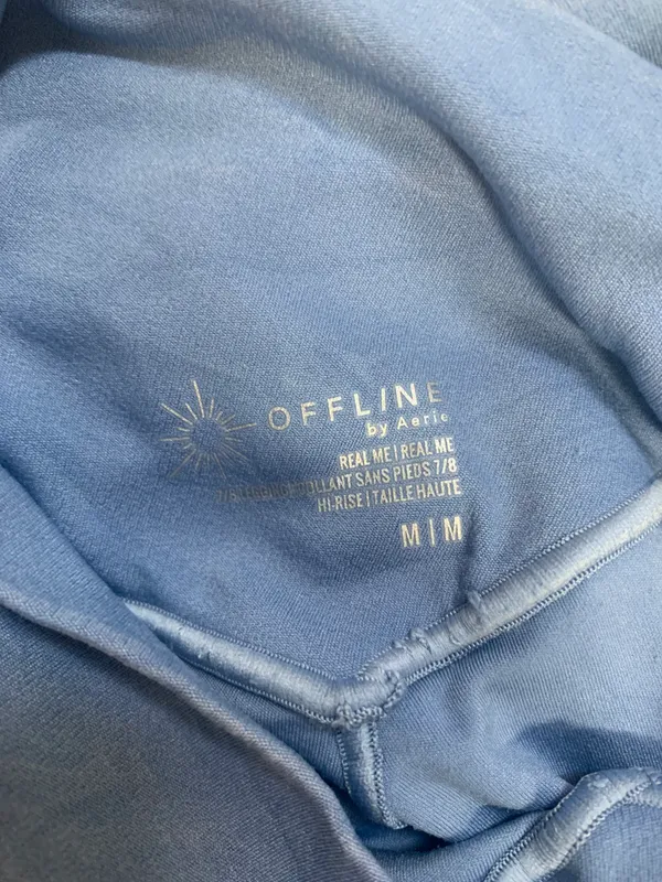 Aerie Offline Real Me Crossover High Waisted 7/8 Leggings Size Medium - Image 3