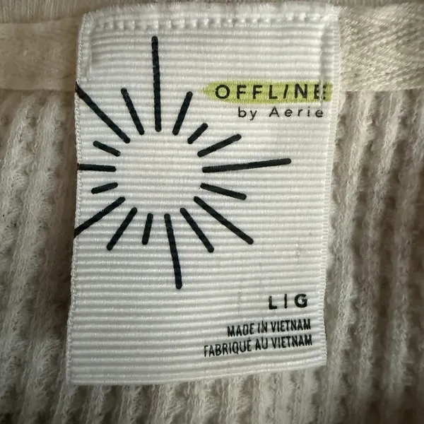 Offline by Aerie Waffle Oversized Top L Lounge Beach‎ Travel Comfort Stretch - Image 6