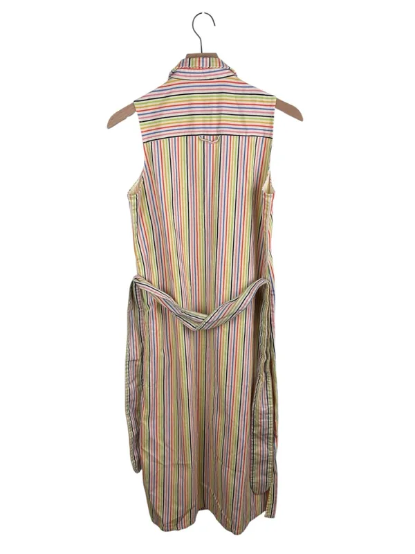Tuckernuck Pomander Place Rainbow Stripe Sleeveless Riley Dress Medium Preppy - Image 13