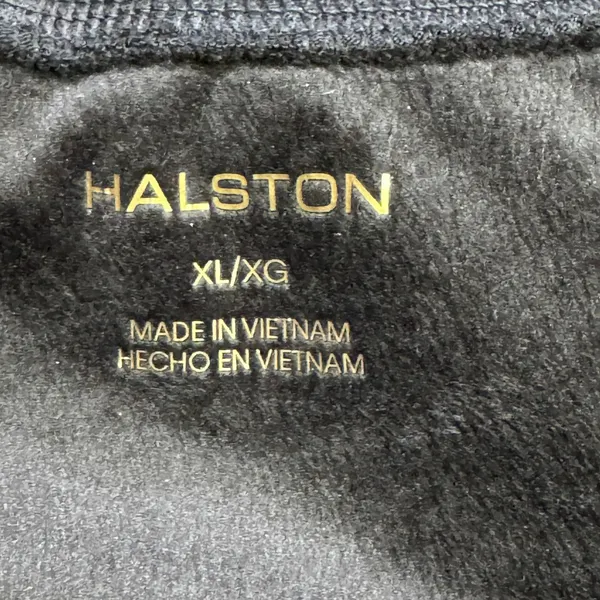 Halston Womens‎ Black Ribbed Velour Wide Leg Lounge Pants XLarge XL - Image 4