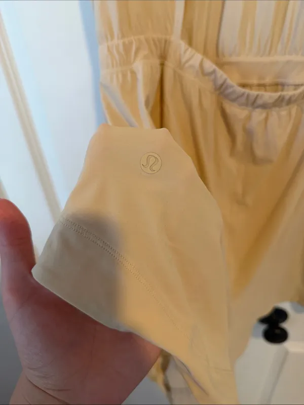 Lululemon Lightweight High-Neck Romper Yellow Size 12 - Image 5