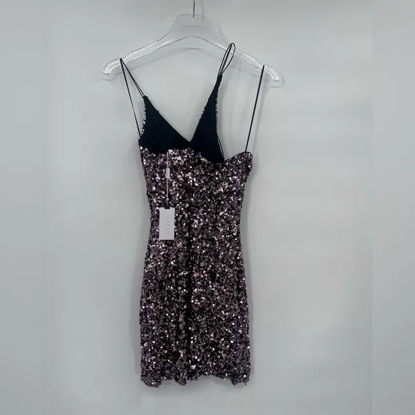 Astr The Label Rose‎ Sequin Stretch Cutout Bodycon Sheath Dress XS NWT - Image 6