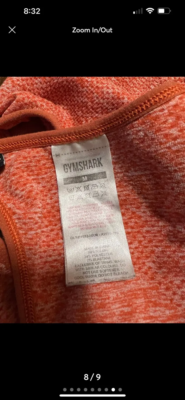 Gymshark Terracotta Racerback Sports Bra - Image 9
