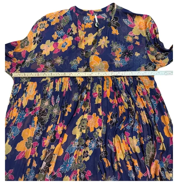 Free‎ People Everything and More Floral Tunic Dress Sz XS - Image 10