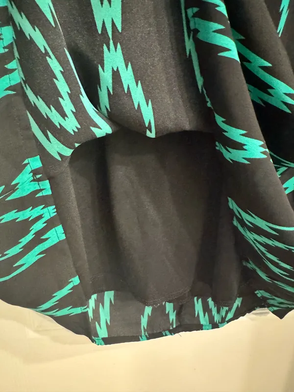 Green Geometric Cocktail Dress - Image 4