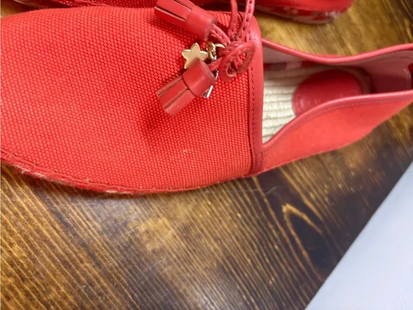 Coach coral Espadrille Flats Size 7.5 - Image 5