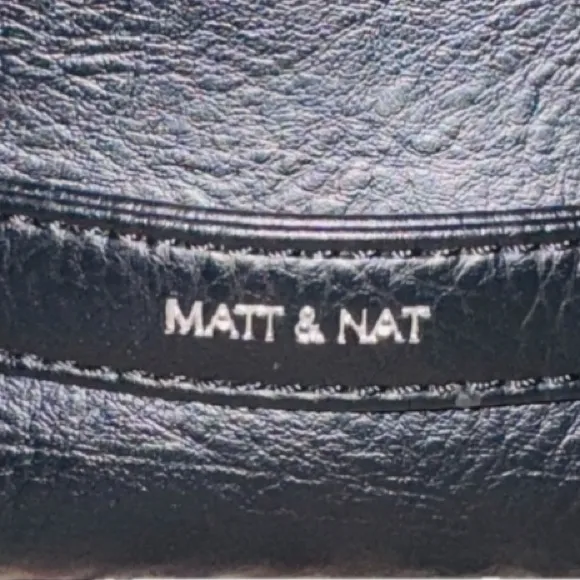 Matt & Nat SIMS Vegan Leather Clutch Minimalist Sustainable Eco Conscious Black - Image 2