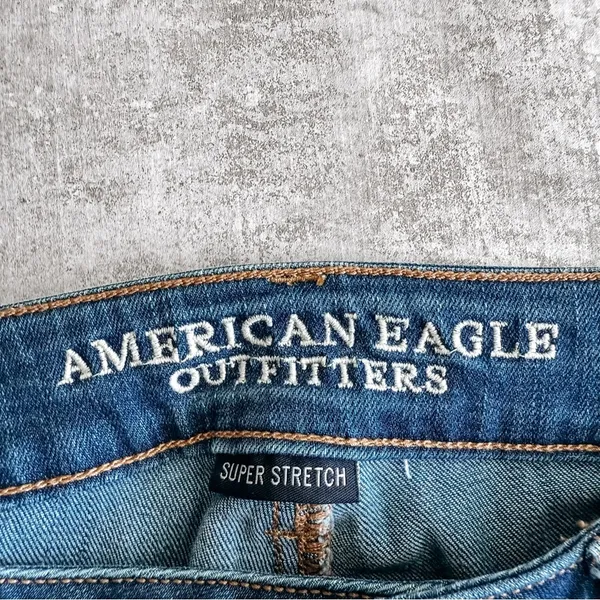 American Eagle Super Stretch Jegging Medium Wash Size 8 - Image 6