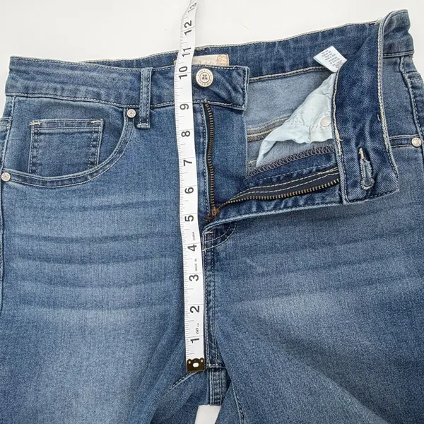 Altar’d State Jeans Womens 26 Blue Denim Flare Embroidered Floral Boho - Image 8