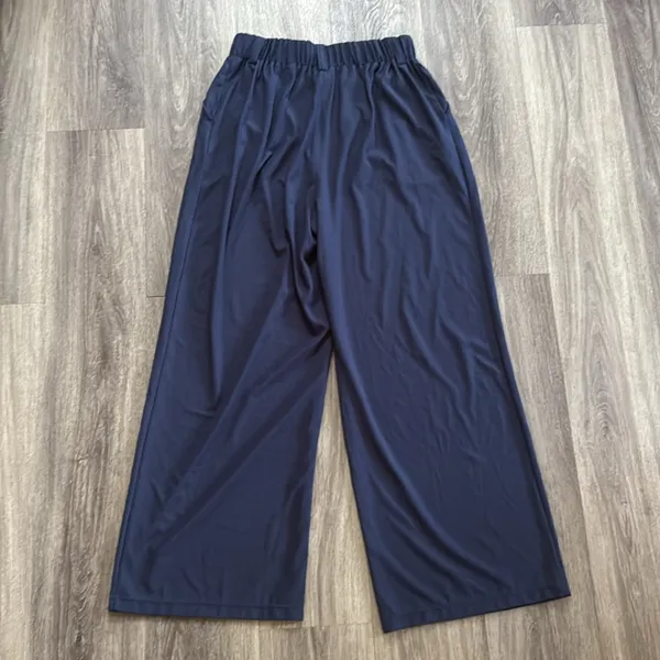 HALARA Deep Blue Wide-Leg Pants women’s Palazzo pants Medium - Image 4
