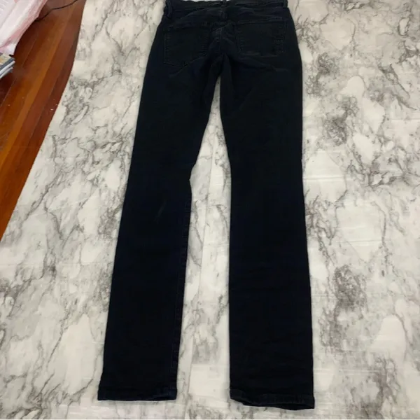 AGOLDE Black Distressed Skinny jeans Denim size 26 high rise - Image 10