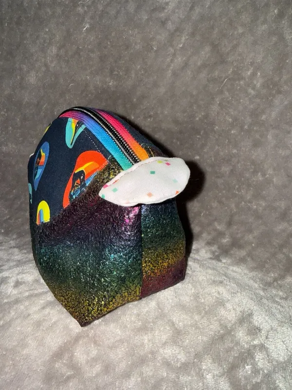Star Wars Darth Vader Rainbow Cosmetic Pouch with Iridescent Glitter Trim - Image 3