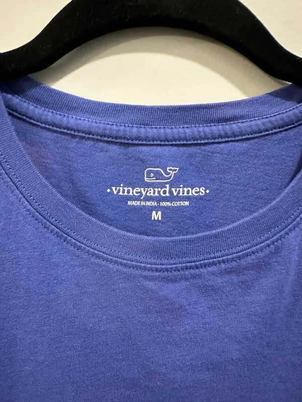 Vineyard Vines Short Sleeve Logo Pocket Tee Royal Blue / Purple - Image 4