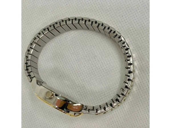 Viewpoint women gold tone 28mm quartz analog rhinestones mop dial running - Image 7