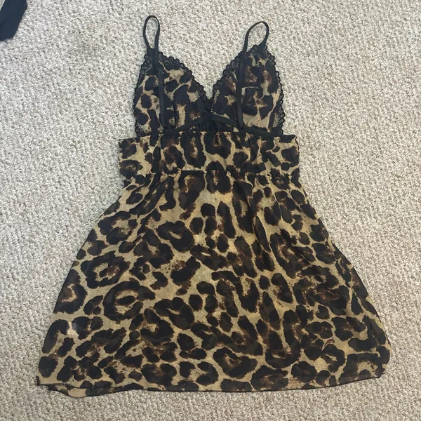 Cheetah Print Babydoll Dress - Image 2