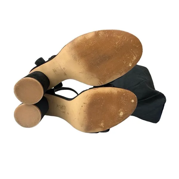 Madewell Rosalie Black Suede Heels size 9 - Image 5
