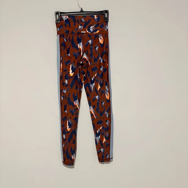 Aerie Chill Play Move Activewear Leggings‎ Leopard Cheetah brown blue small - Image 2