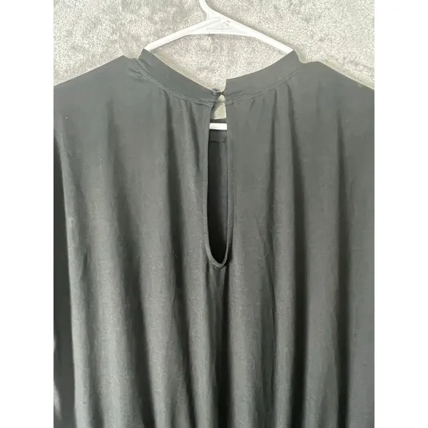 Vuori Lux Crew Jumpsuit Women’s Medium Black Short Sleeve Stretch Athleisure - Image 4