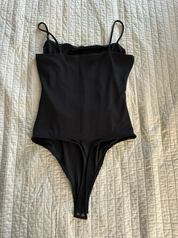 Abercrombie & Fitch Black Ruched Bodysuit - Image 3