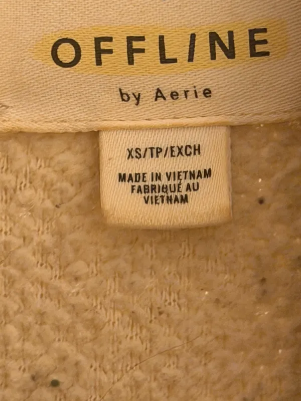 American Eagle Sherpa Quarter Zip Arie - Image 3