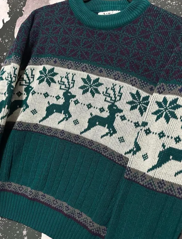 Ash Creek Trading Reindeer Knit Sweater - Image 2